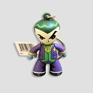 NWOT DC Universe Mini Mez Joker Key Chain The Classic Joker Cartoon Purple/Green